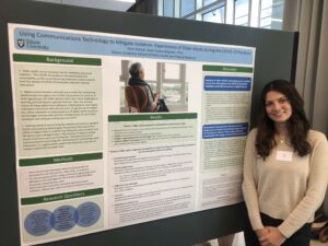 Ellie Rokicki at the Delta Omega Poster Competition.