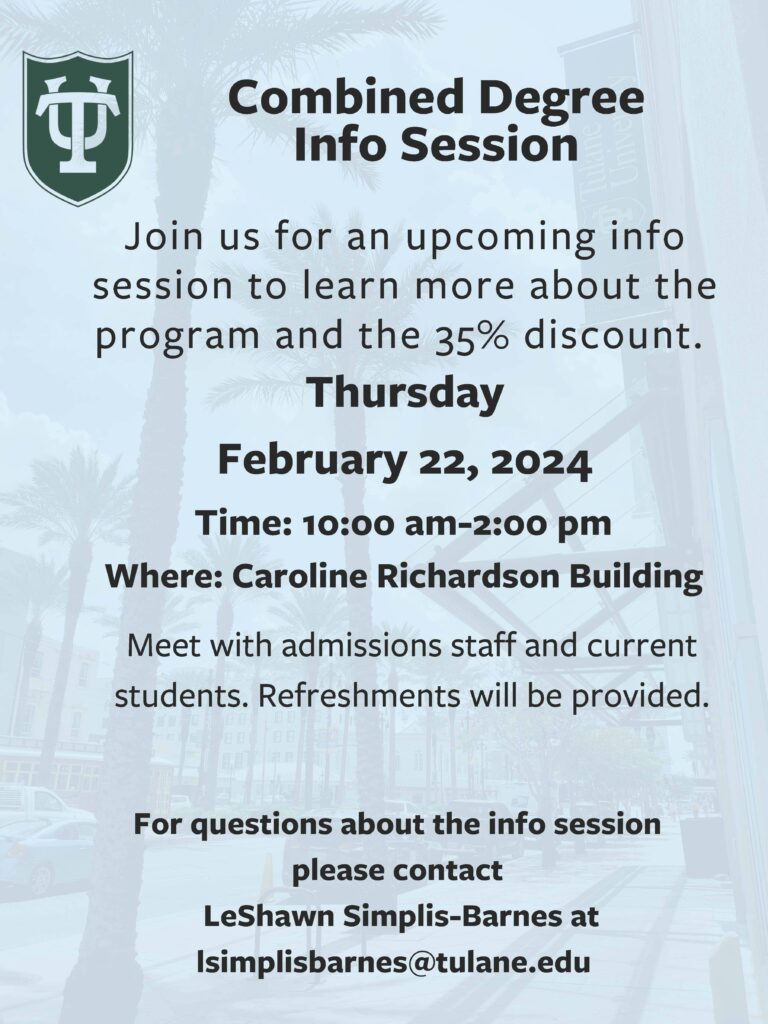 Learn more about the 35% tuition discount. Refreshments provided.