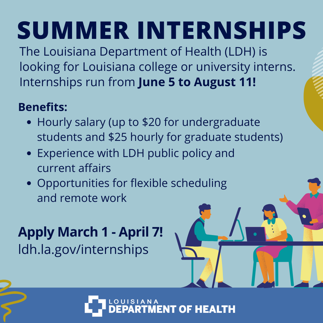 LDH summer internship flyer