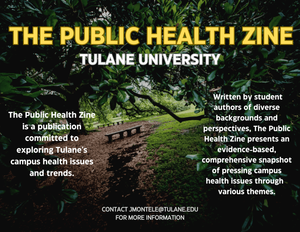 Public Health Zine flyer
