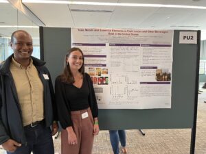 Professor Godebo and Julia Ashmead at the Delta Omega Poster Competition.
