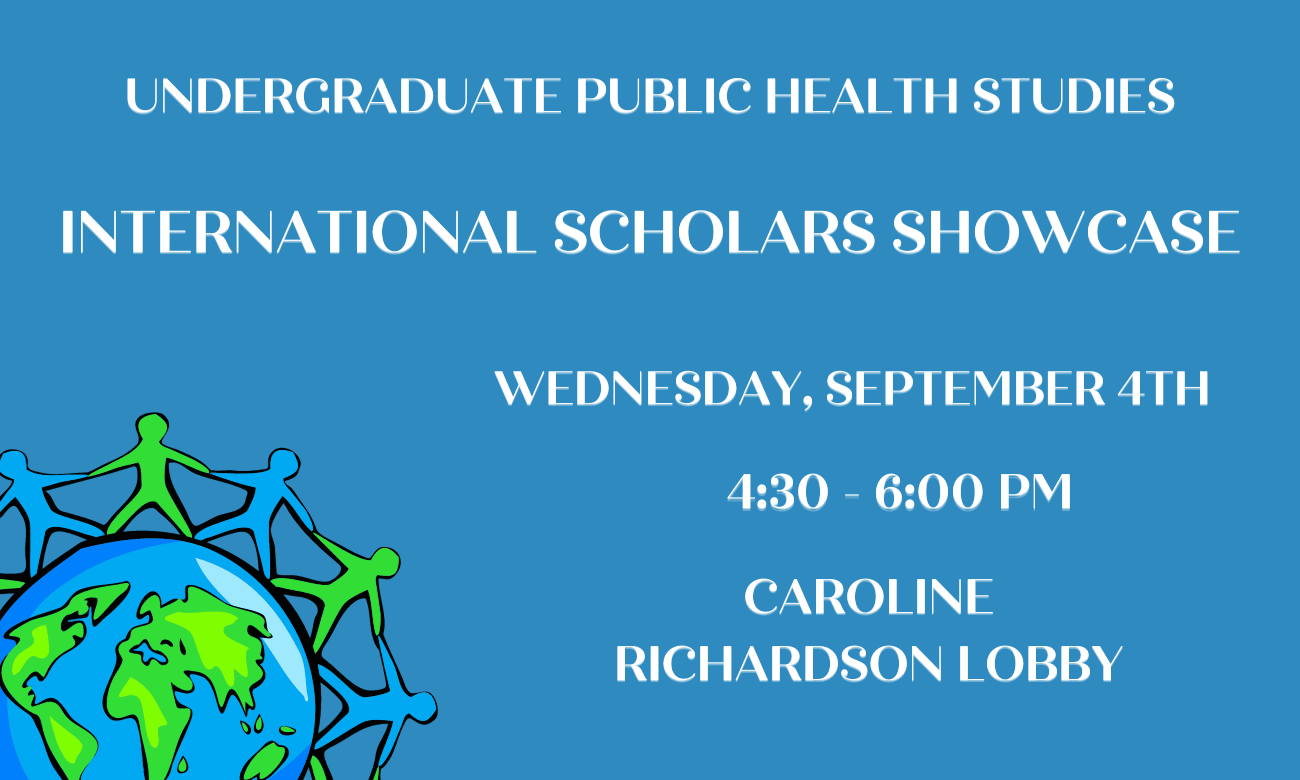 International Scholars Showcase, September 4, 2024, 4:30-6pm in Caroline Richardson