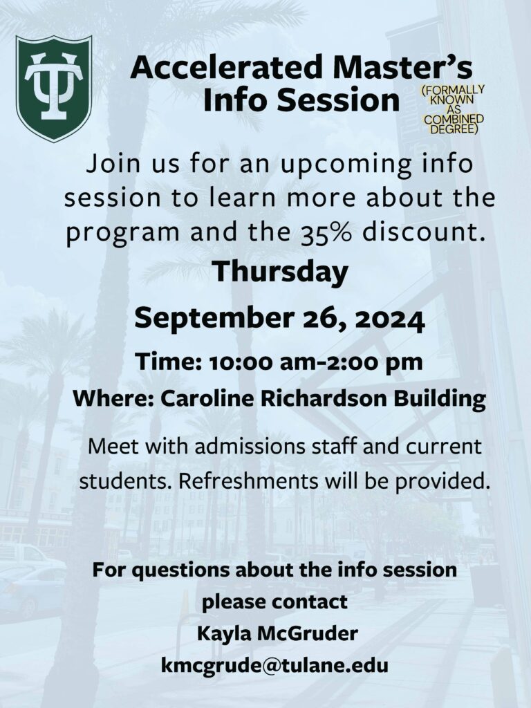 Join us for an upcoming info session to learn more about the program and the 35% discount.