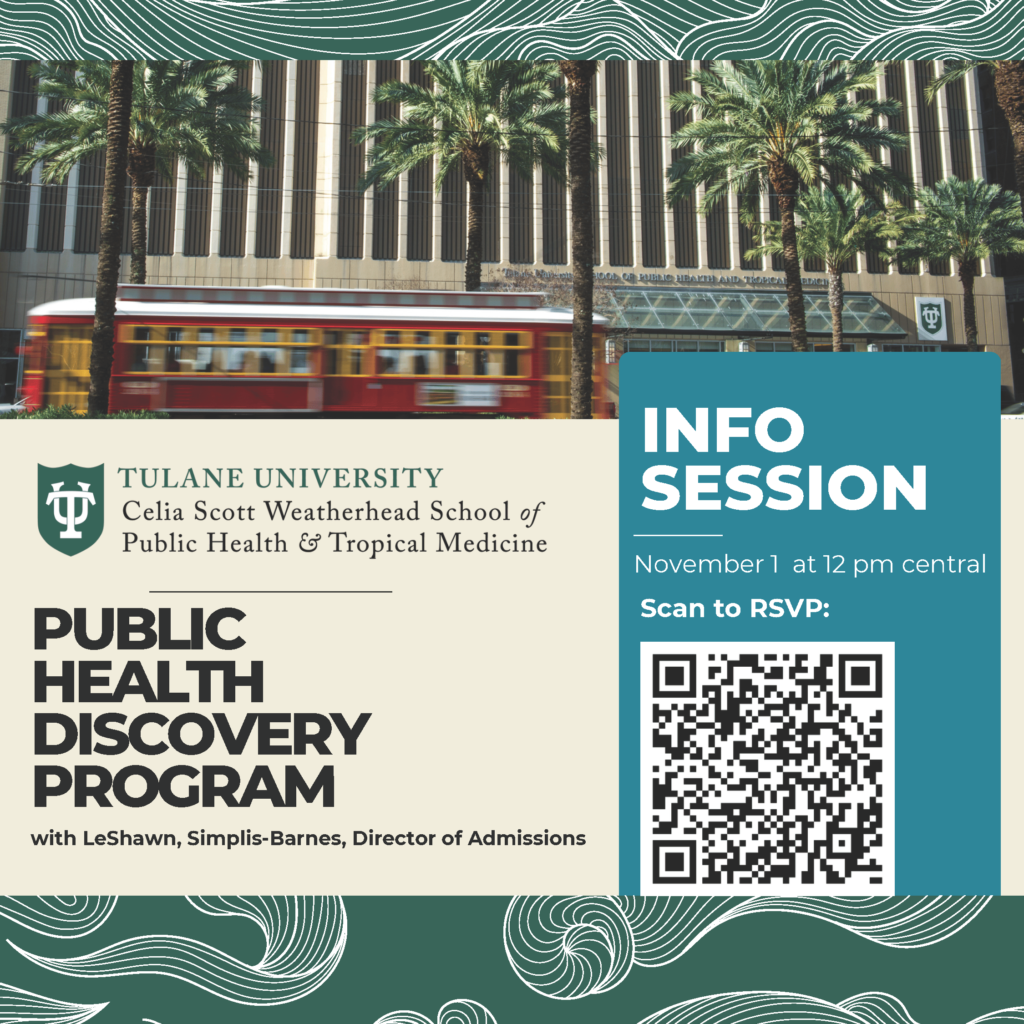 Join LeShawn Simplis-Barnes, Director of Admissions, to learn more about the Public Health Discovery Program.